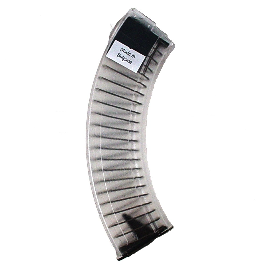 Bulgarian Clear Slab Side 40 Rnd Poly Mag 7.62X39 #B91004